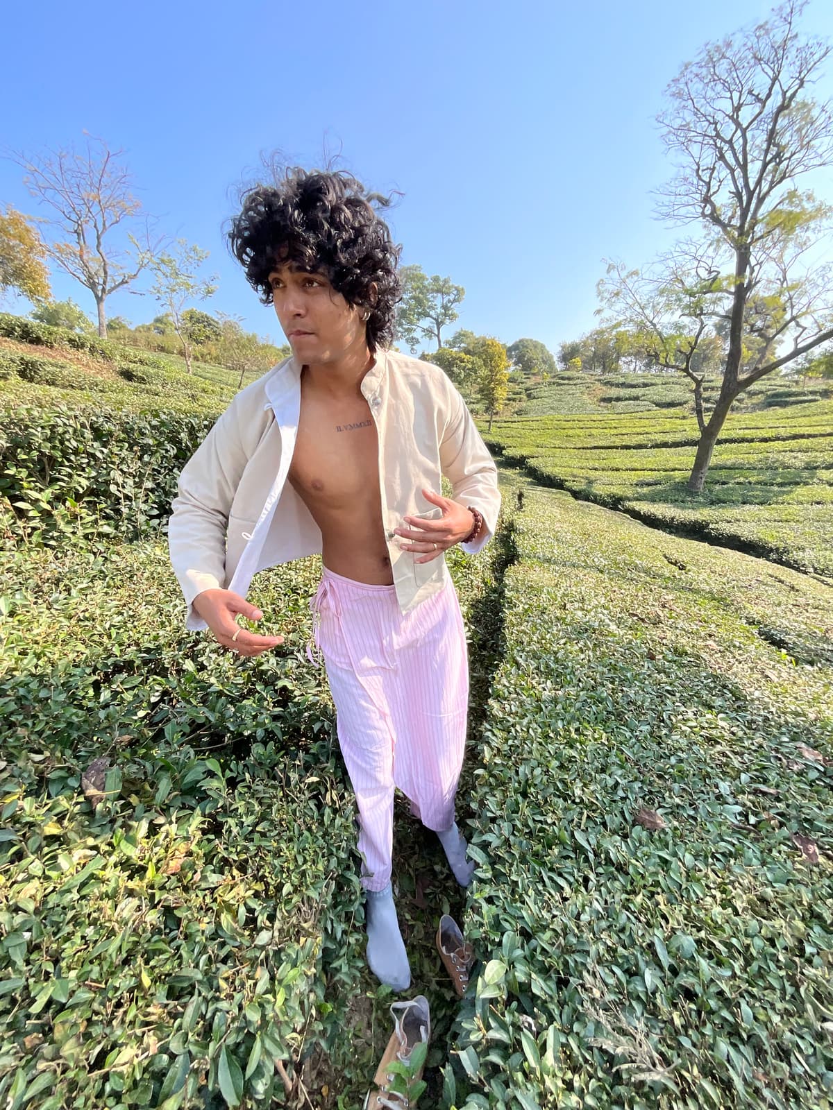 Hakama-Inspired Overlap Trousers