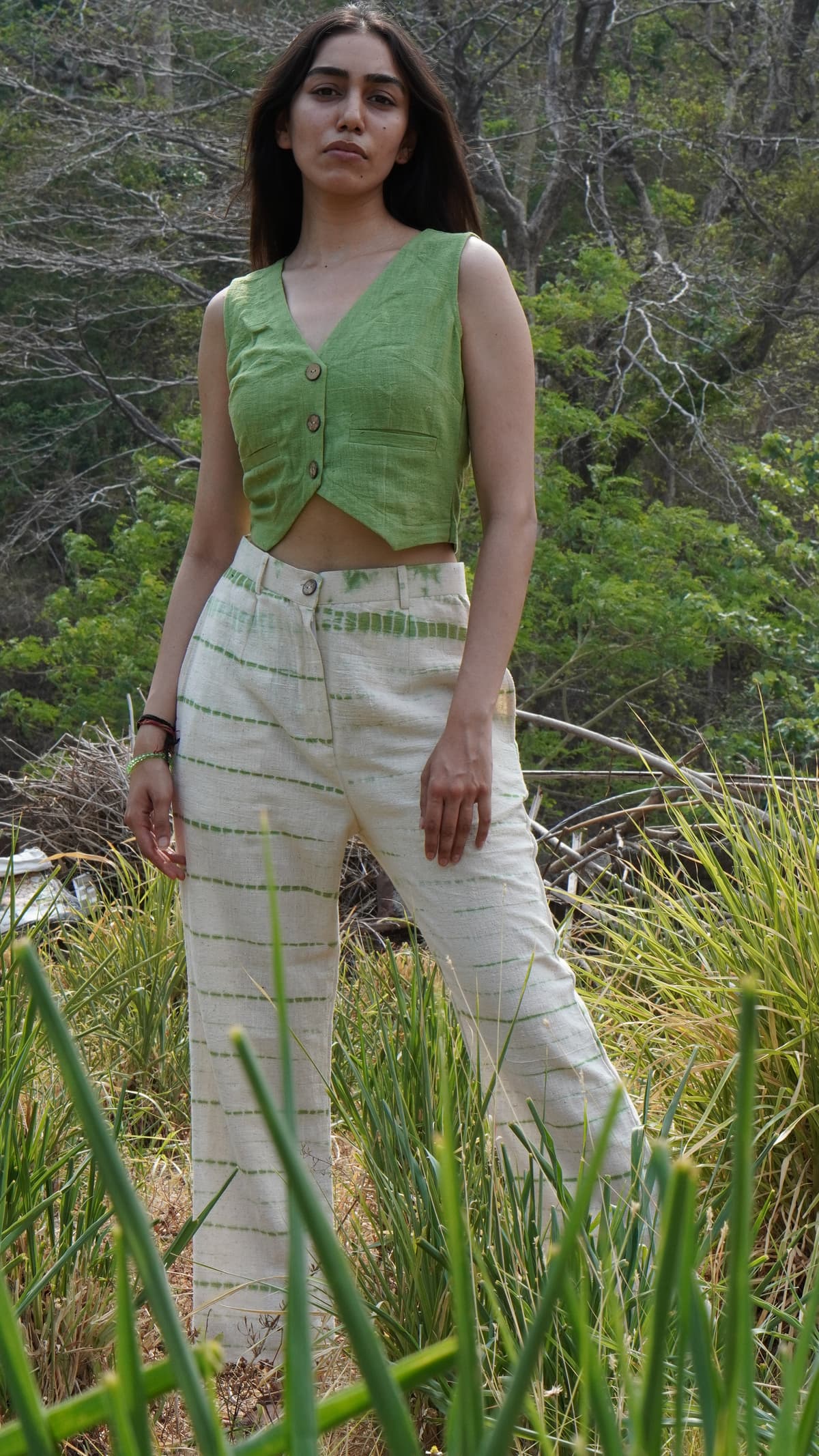 Verdant Harmony Handwoven Ensemble