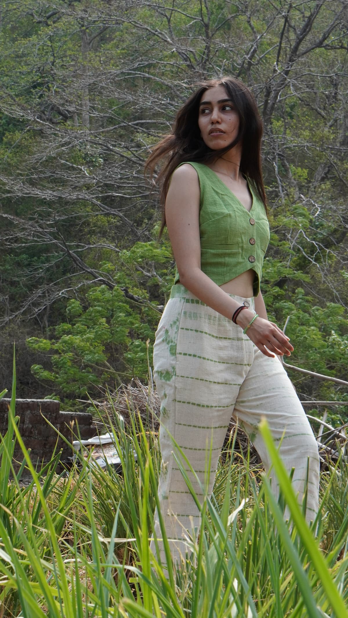 Verdant Harmony Handwoven Ensemble