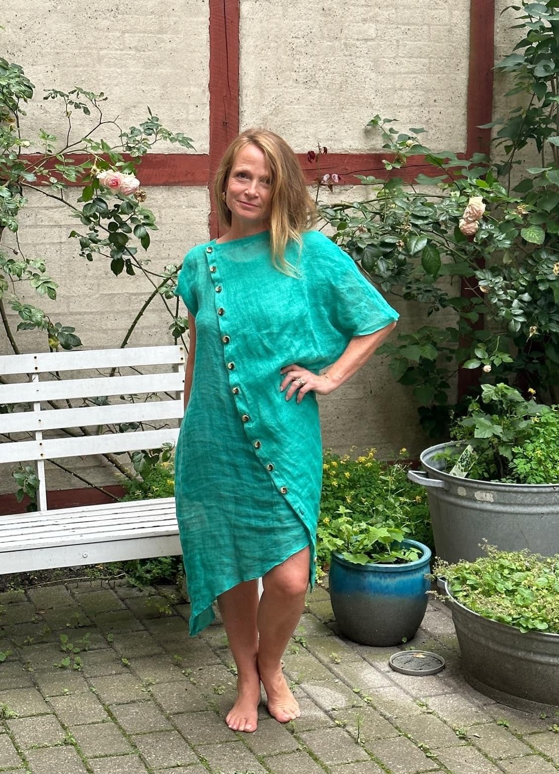 Green Side Dress